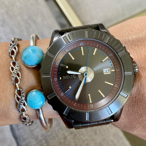 Men’s stainless steel RELIC watch, needs battery - Picture 2 of 12